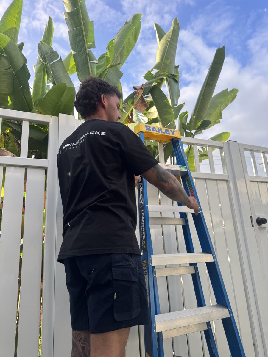 Prime Sparks Electrical on the job — Gold Coast